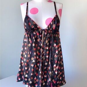 Victoria Secret Chocolate Covered Strawberry Lingerie 2 pc